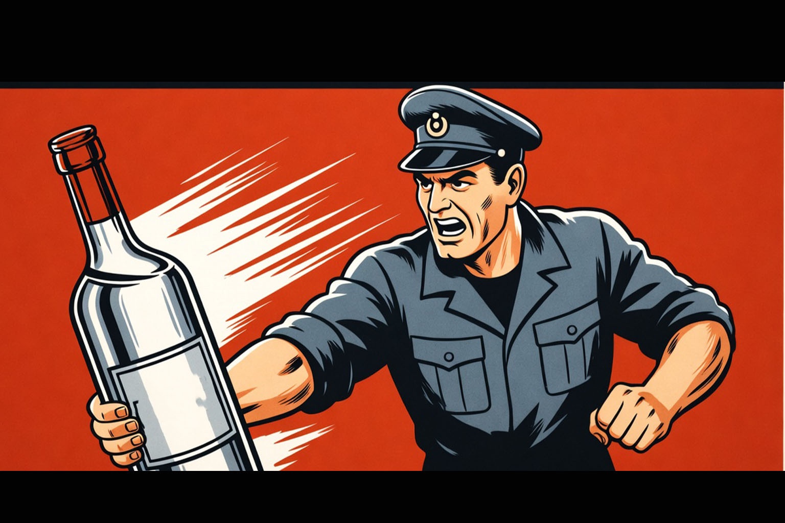 Советский плакат антиалкогольной кампании