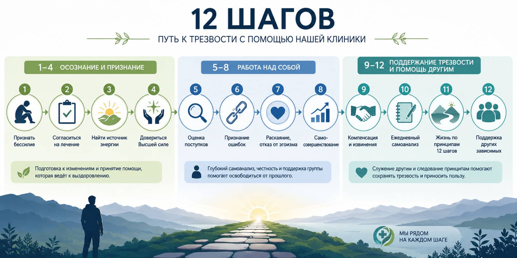 Инфографика: Пошаговый обзор программы
