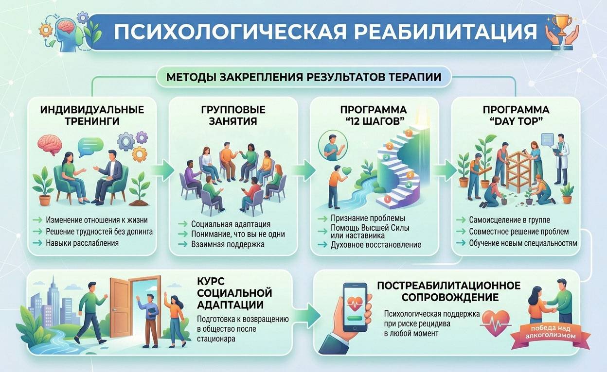 Инфографика: Психологическая реабилитация