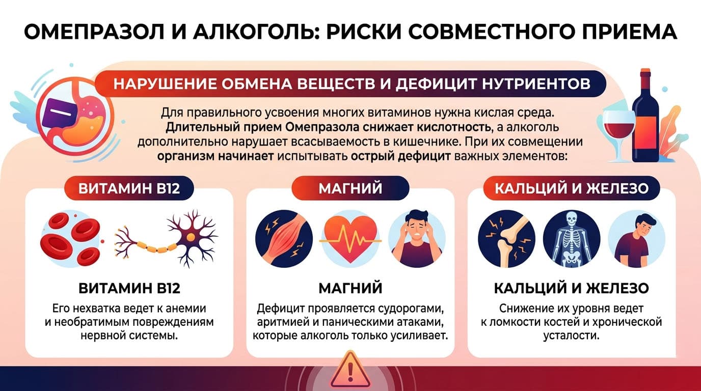 Инфографика: Нарушение обмена веществ и дефицит нутриентов