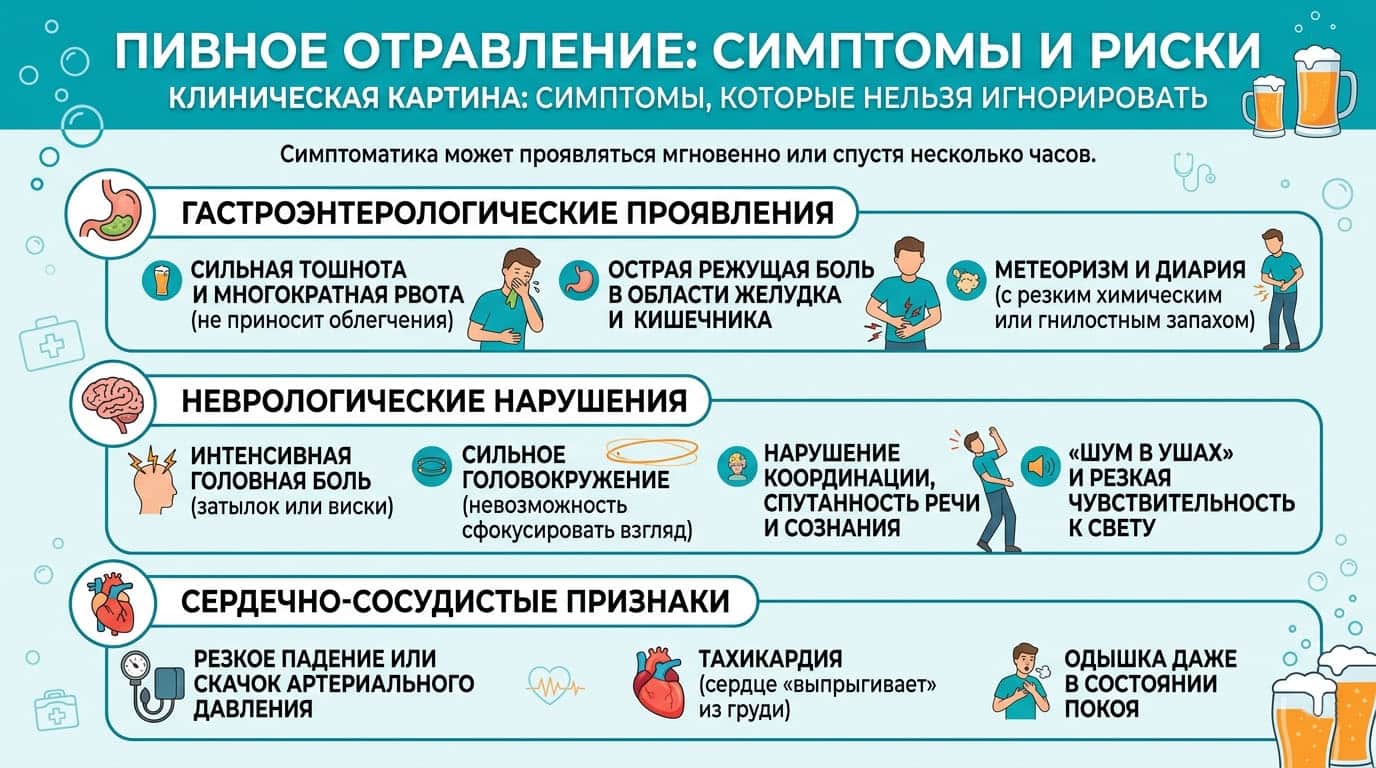 Инфографика: Клиническая картина: симптомы, которые нельзя игнорировать