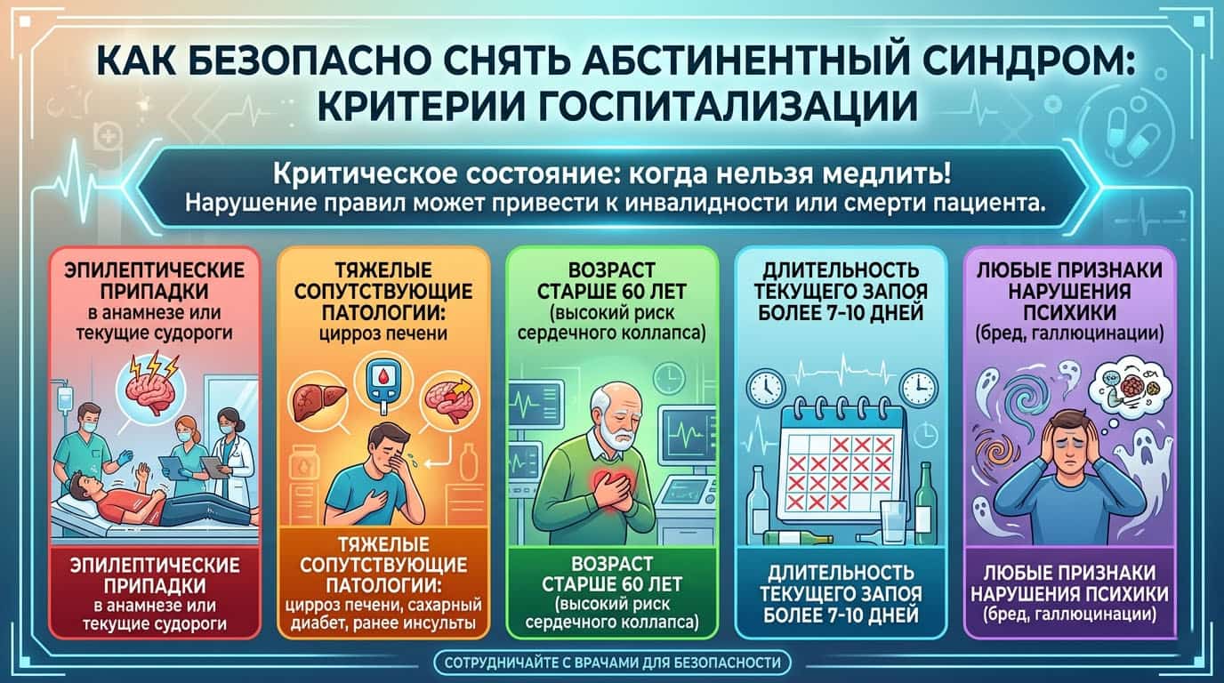 Инфографика: Показания для госпитализации: когда нельзя медлить